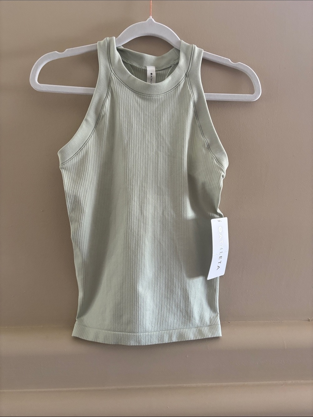 Athleta Renew Seamless Racerback Tank. Light sage. XS. NWT.